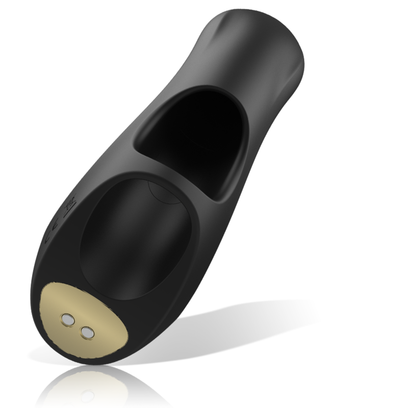 IBIZA - Thimble Sucking Vibrator, black finger clit stimulator with suction technology