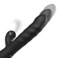 Black Ibiza vibrator with clitoral sucker and G-spot stimulation features, showcasing its innovative motion and design.