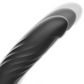 Close-up of IBIZA Up&Down Vibrator in black with textured design, highlighting ergonomic shape for optimal clitoris and G-spot stimulation.