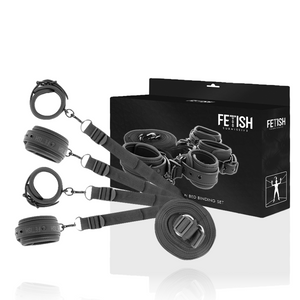 FETISH SUBMISSIVE - НАБОР НАРУЧНИКОВ И СВЯЗЕЙ С ПОДКЛАДКОЙ ИЗ НОПРЕНА