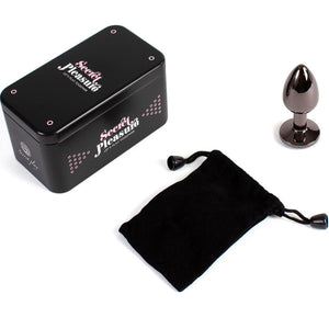 SECRETPLAY - GUNMETAL BUTT PLUG SMALL SIZE 7 CM SECRETPLAY TOYS