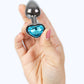 SECRETPLAY — METAL BUTT PLUG BLUE SIRDS, MAZS IZMĒRS, 7 CM