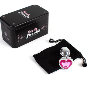 SECRETPLAY — METAL BUTT PLUG FUCHSIA SIRDS, MAZS IZMĒRS, 7 CM