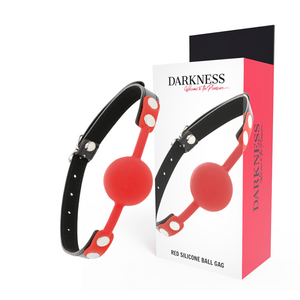 DARKNESS - RED SILICONE GAG DARKNESS BONDAGE