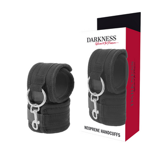 DARKNESS - NEOPRENE HANDCUFFS DARKNESS BONDAGE