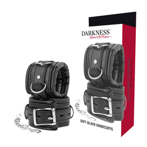 DARKNESS - PADDED BDSM HANDCUFFS DARKNESS BONDAGE