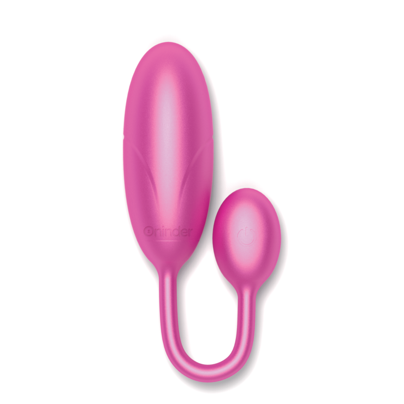 ONINDER™ DENVER Vibrating Egg in pink, 7x2.7 cm, with app control for couples' pleasure outside the bedroom.