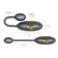 ONINDER DENVER vibrating egg in pink with flexible design and powerful motor, 7 x 2.7 cm, app-controlled for personalized pleasure.