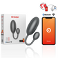 ONINDER Tokyo Vibrating Egg with Bluetooth and App Control, 7.5 x 3.2 cm, ideal for couples, black model with packaging and app display