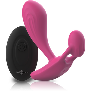 Pink Intense Shelly anal plug with remote control for powerful vibrations and stimulation, unisex design for all users.