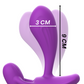 Purple Intense Shelly Plug with Remote Control, 9cm length, 3cm width, featuring powerful vibrations for ultimate anal pleasure.