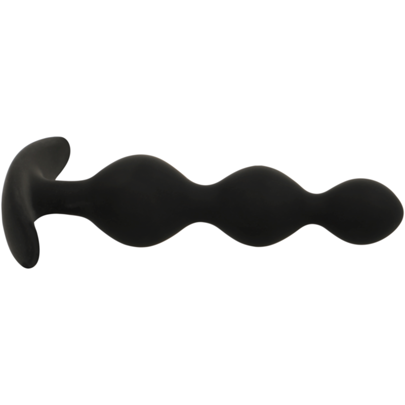 Black&Silver Rupert Anal Ball Chain, 10 cm graduated shape, ideal for beginners and advanced users, smooth and silky texture.