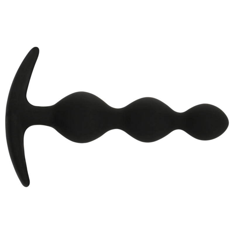 Black&Silver Rupert Anal Ball Chain 10 cm, silky touch, graduated shape, perfect for beginners and advanced players exploring anal play.