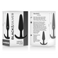 Black&Silver Hansel Silicone Anal Plug Packaging - Ideal for beginners and experts, featuring soft-touch flexible silicone material.