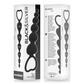 Black&Silver Mila Anal Chain of Hearts 18 cm in packaging; silicone anal beads for pleasure, ideal for beginners and advanced users.