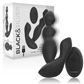 Black&Silver Cora silicone anal plug with remote control in packaging, offering intense vibrations and ergonomic design for anal play.