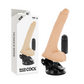 BASECOCK - REĀLISTS NATURAL TĀLVADĪBAS VIBRATORS AR sēkliniekiem 20 CM -O- 4 CM
