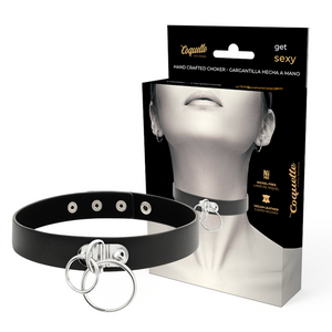 COQUETTE CHIC DESIRE - DIVU Gredzenu VEGAN LEATHER CHOKER