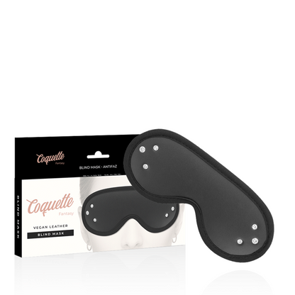 COQUETTE CHIC DESIRE - ФАНТАСТИЧЕСКАЯ МАСКА-СКРЫТКА ИЗ ВЕГАН-КОЖИ С НЕОПРЕНОВОЙ ПОДКЛАДКОЙ