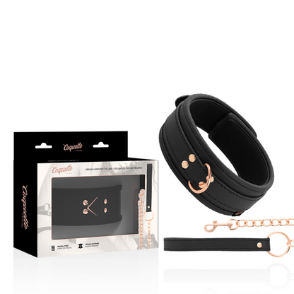 COQUETTE CHIC DESIRE - ФАНТАСТИЧЕСКИЙ ОШЕЙНИК ИЗ ВЕГАН-КОЖИ С НЕОПРЕНОВОЙ ПОДКЛАДКОЙ