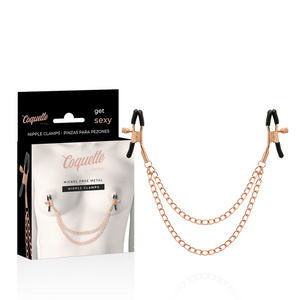 COQUETTE CHIC DESIRE - ФАНТАЗИЙНЫЕ МЕТАЛЛИЧЕСКИЕ ЗАЖИМЫ ДЛЯ СОСКОВ С ЦЕПОЧКОЙ