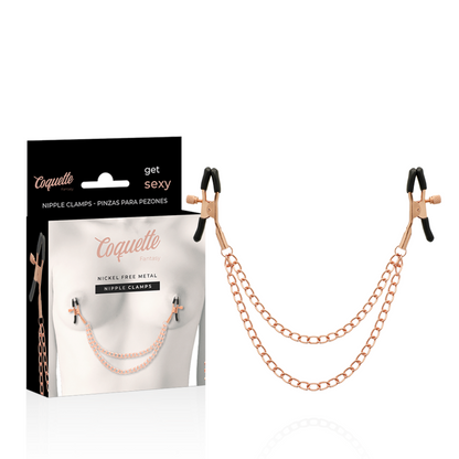 COQUETTE CHIC DESIRE - ФАНТАЗИЙНЫЕ МЕТАЛЛИЧЕСКИЕ ЗАЖИМЫ ДЛЯ СОСКОВ С ЦЕПОЧКОЙ