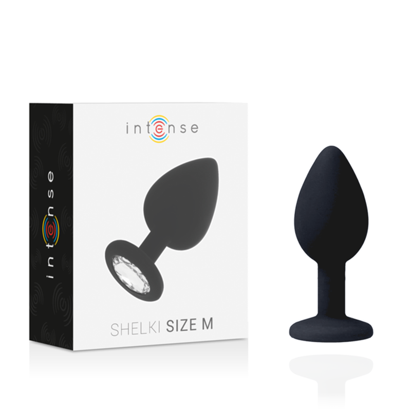 INTENSE - SHELKI M ANAL PLUG BLACK INTENSE ANAL TOYS