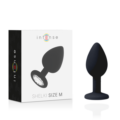 INTENSE - SHELKI M ANAL PLUG BLACK INTENSE ANAL TOYS