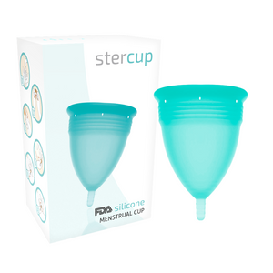 STERCUP — FDA SILIKONA MENSTRUĀLĀ KAUZE AKVAMARĪNS — L IZMĒRS