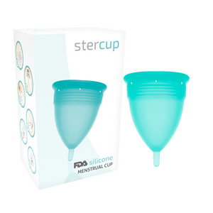 STERCUP — FDA SILIKONA MENSTRUĀLĀ KAUZE AKVAMARĪNS — S IZMĒRS