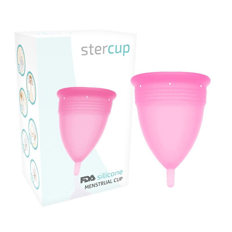 STERCUP - FDA SILIKONA MENSTRUĀLĀ KUSĪTE ROZĀ - L IZMĒRS