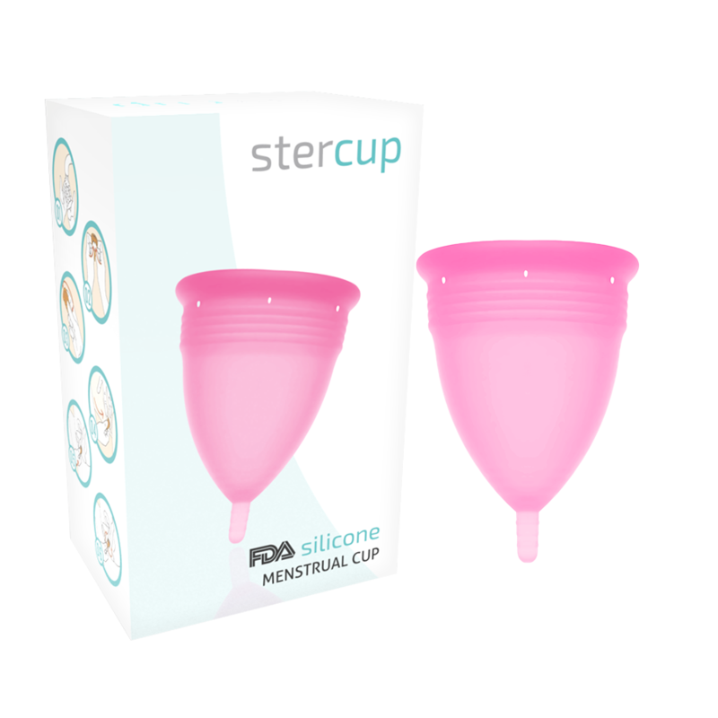 STERCUP - FDA SILIKONA MENSTRUĀLĀ KUSĒTE ROZĀ - S IZMĒRS