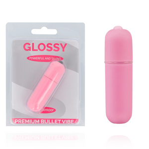 GLOSSY - PREMIUM VIBE VIBRATING BULLET 10V PINK GLOSSY