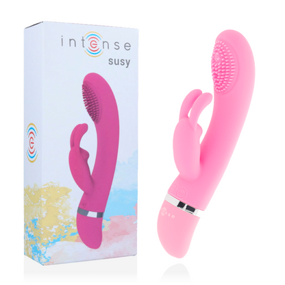 INTENSE - SUSY OSCILATING VIBRATOR SILICON RABIT ROZĀ