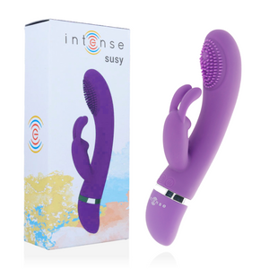 INTENSE - SUSY SILICONE RABBIT LILAC OSCILLATING VIBRATOR INTENSE FUN