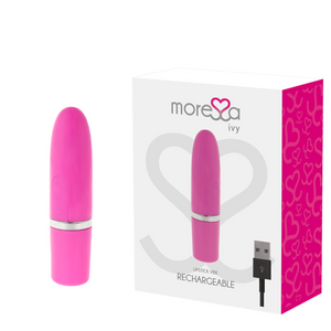 MORESSA - СТИМУЛЯТОР-ВИБРАТОР ПЛЮЩ TRAVEL PINK