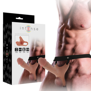 INTENSE - ПОЛАЯ СЕРЬГА С СИЛИКОНОВЫМ ДИЛДО 16 X 3,5 СМ