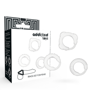 ADDICTED TOYS - НАБОР C-RING ПРОЗРАЧНЫЙ