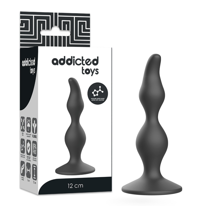 ADDICTED TOYS - АНАЛЬНАЯ СЕКСУАЛЬНАЯ ПРОБКА 12 СМ ЧЕРНАЯ