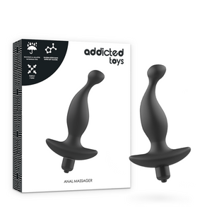 ADDICTED TOYS - АНАЛЬНЫЙ МАССАЖЕР С ЧЕРНОЙ ВИБРАЦИЯМИ МОДЕЛЬ 1