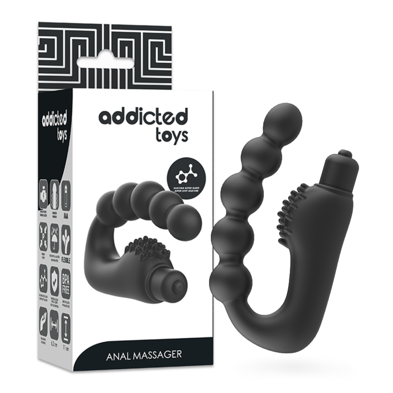 ADDICTED TOYS - АНАЛЬНЫЙ МАССАЖЕР ПРОСТАТИКИ С ВИБРАЦИЯМИ