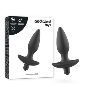 ADDICTED TOYS - МАССАЖЕРНАЯ ПРОБКА АНАЛЬНАЯ С ВИБРАЦИЯМИ ЧЕРНАЯ