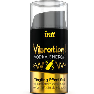 INTT Vibration Vodka Energy Gel 15ml - Intimate Stimulating Gel for Enhanced Sensation
