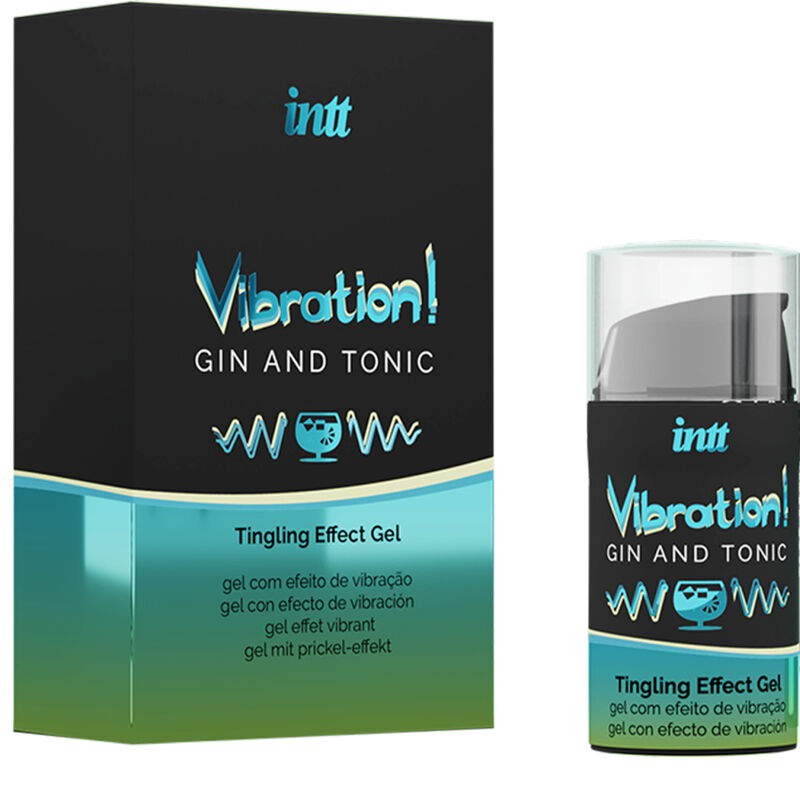 INTT Vibration Gin & Tonic Intimate Stimulant Gel 15ml Packaging