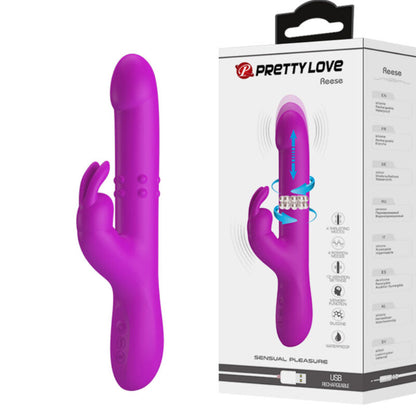 PRETTY LOVE - REESE VIBRATORS AR PURPURA ROTĀCIJU