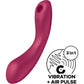 SATISFYER - CURVE TRINITY 1 ВОЗДУШНЫЙ ИМПУЛЬС ВИБРАЦИЯ КРАСНЫЙ