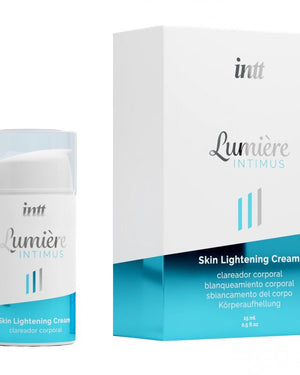 INTT Lumière Intimus lightening cream for skin brightening and moisturizing, ideal for armpits and intimate areas.