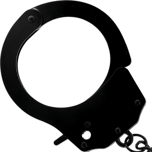 DARKNESS - METAL HANDCUFFS FOR BLACK HANDS DARKNESS BONDAGE
