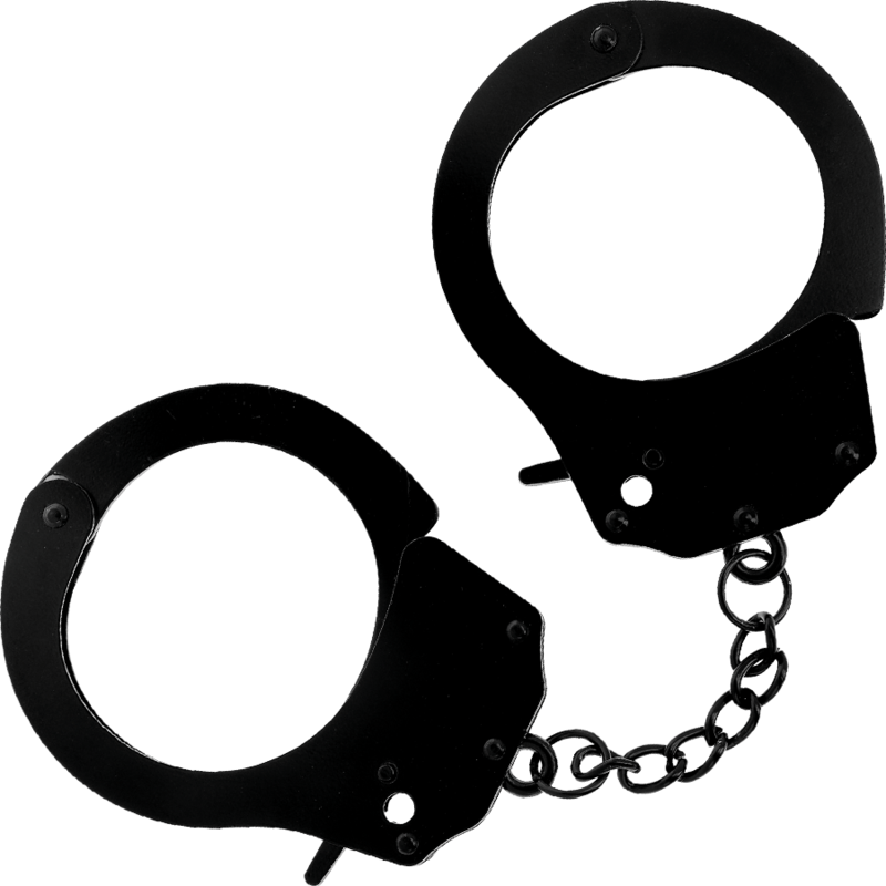 DARKNESS - METAL HANDCUFFS FOR BLACK HANDS DARKNESS BONDAGE