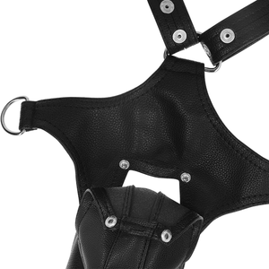FETISH SUBMISSIVE ATTITUDE - MEN'S ECO-LEATHER JOCK STRAP HARNESS FETISH SUBMISSIVE ATTITUDE